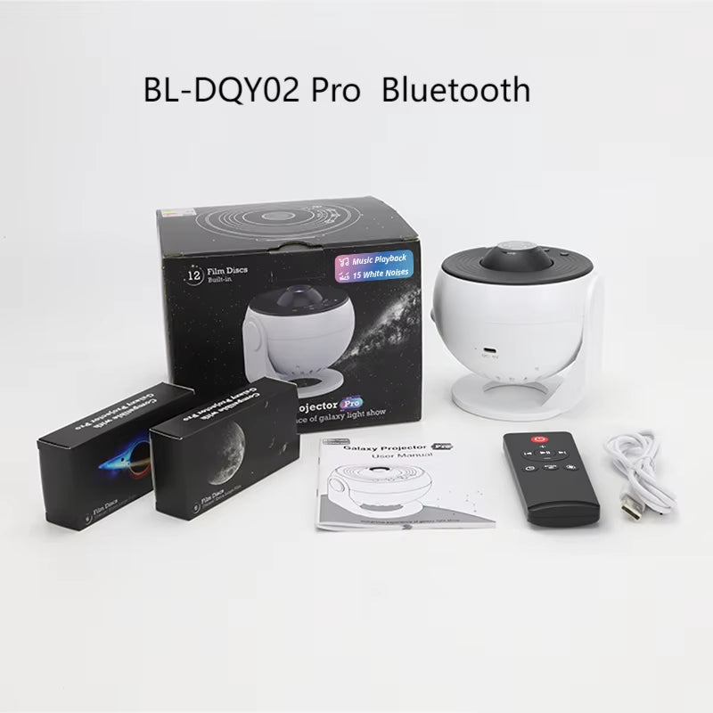 Star Projector Galaxy Night Light HD Lmage Disc Upgraded Planetarium Projector with Remote Control Bluetooth Function for Room