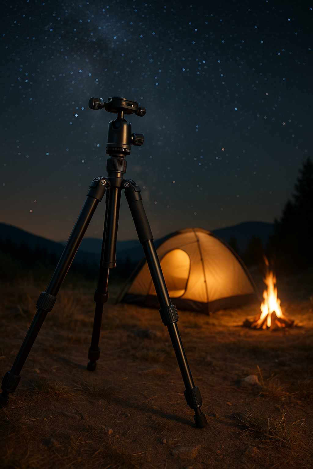 Lightweight Aluminum Tripod – Perfect for Astrophotography & Camping