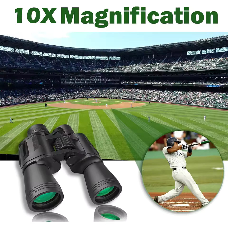 Beginner Stargazing Binoculars – 10×50 Porro Prism with Tripod Support