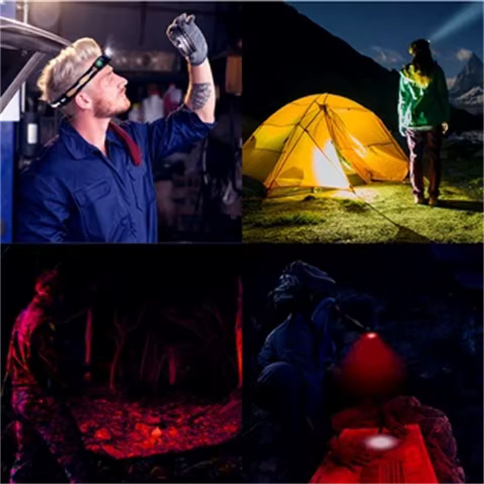 Rechargeable Red & White LED Astronomy Headlamp – 660nm Night Vision Safe