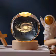 3D Galaxy Crystal Ball – LED Constellation Night Light
