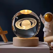 3D Galaxy Crystal Ball – LED Constellation Night Light