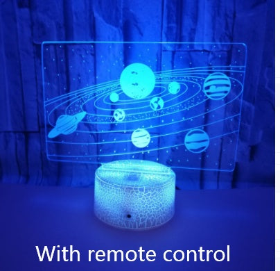 Sistema solare 3D Optical Illusion Lampada Universo Spazio Galaxy Luce di Notte per I Bambini Delle Ragazze Dei Ragazzi come su Compleanni o Le Vacanze regali