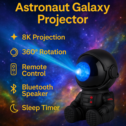 Astronaut Galaxy Projector – Nebula Night Light for Kids & Sci-fi Lovers