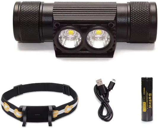 Rechargeable Red & White LED Astronomy Headlamp – 660nm Night Vision Safe