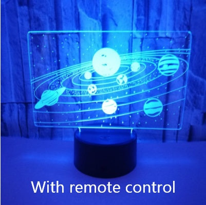 Sistema solare 3D Optical Illusion Lampada Universo Spazio Galaxy Luce di Notte per I Bambini Delle Ragazze Dei Ragazzi come su Compleanni o Le Vacanze regali