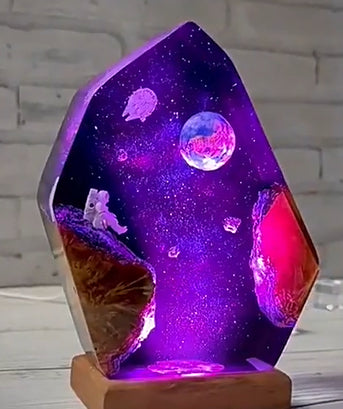 Household Minimalist Resin Interstellar Drip Glue Lamp